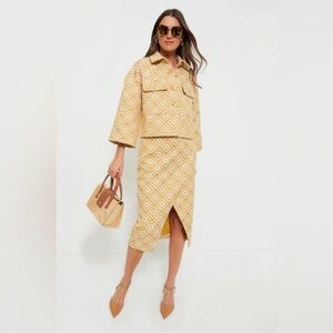 Tuckernuck Yellow Geometric Skirt